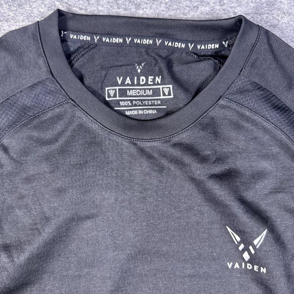 Vaiden T Shirt Mens Medium Black Performance Athleisure Tactical Tech - Picture 14 of 14